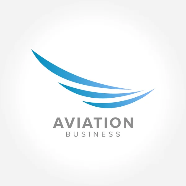 Indústria aeronáutica de asa — Vetor de Stock