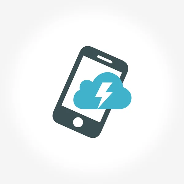 Flash Fast Mobile Icon — Stock Vector