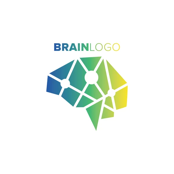 Mozku Logo vektorové ilustrace — Stockový vektor
