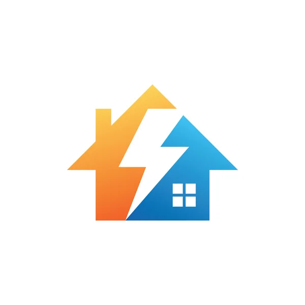 Logo de la tecnología de la vivienda — Vector de stock