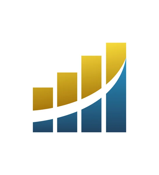 Finansiella grafiska diagram — Stock vektor