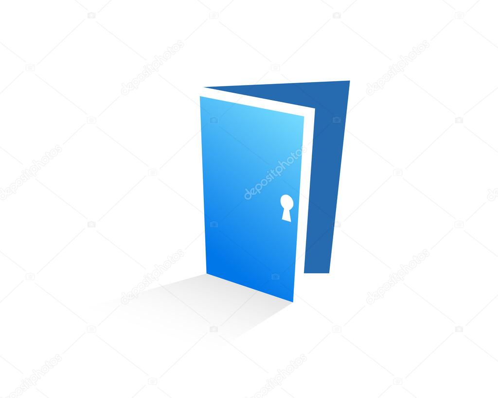 Open Door Illustration Stock Vector C Srirejeki 113409326