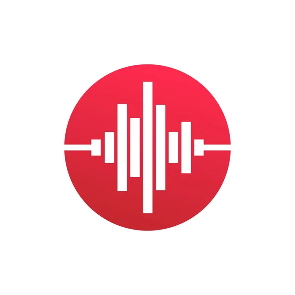 Ljudvågen kreativ design symbol — Stock vektor