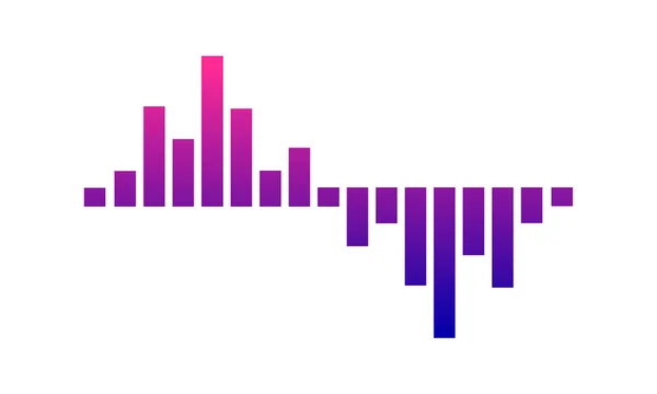 Sound Wave Symbole de design créatif — Image vectorielle