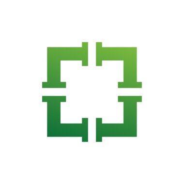 Dikdörtgen soyut şekil sembolü