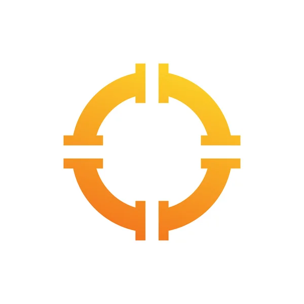 Σύμβολο αφηρημένο σχήμα κύκλου — Διανυσματικό Αρχείο