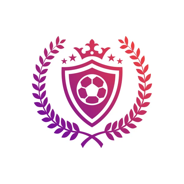 Fútbol deporte Royal Vintage emblema — Archivo Imágenes Vectoriales