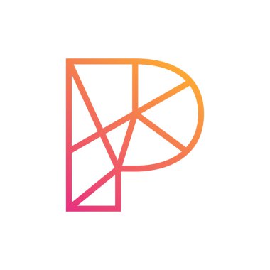 Yaratıcı P harfi sembolü