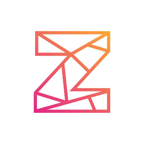 Δημιουργικό σχεδιασμό γράμμα Z σύμβολο — Διανυσματικό Αρχείο