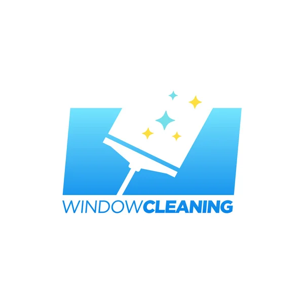 Limpeza de janelas. Limpeza em casa. Serviço de limpeza — Vetor de Stock