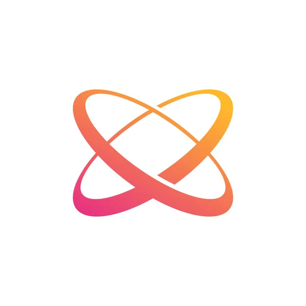 Willekeurig Swoosh logo. Technologie logo. Verkenning — Stockvector