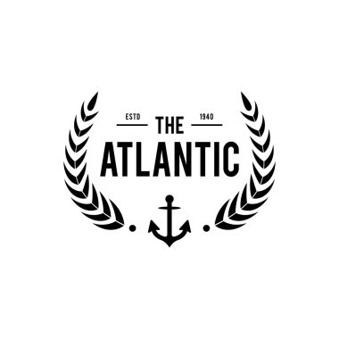 Retro Vintage deniz ve okyanus etiket rozet, Retro tasarım öğesi