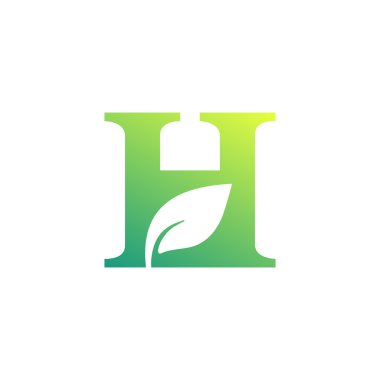 H harfi yaratıcı tasarım. Doğal sembolü