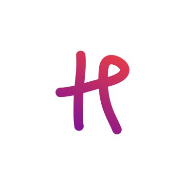 Yaratıcı tasarım H harfi sembolü