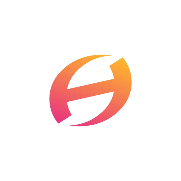 Creatieve Letter H symbool — Stockvector