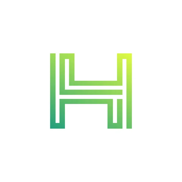 Creatieve Letter H symbool — Stockvector