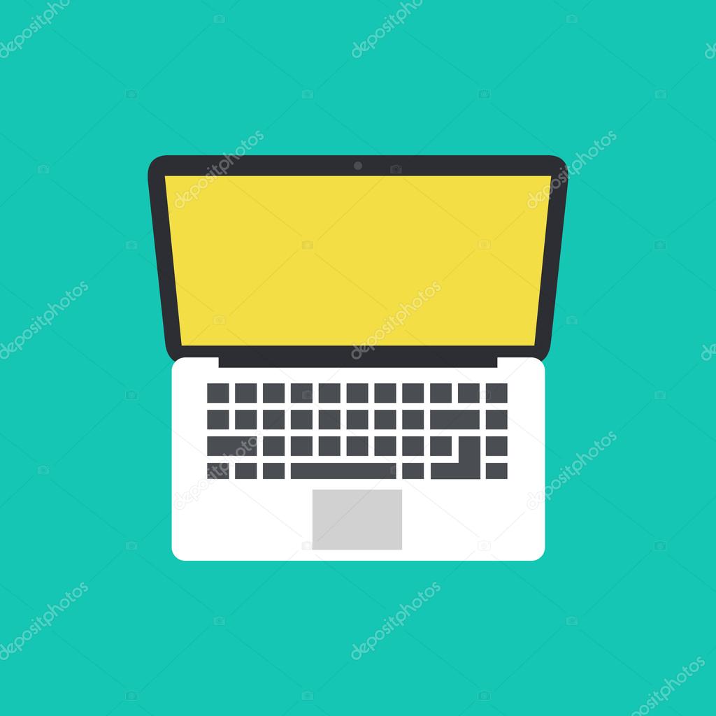 A great example of laptop illustration