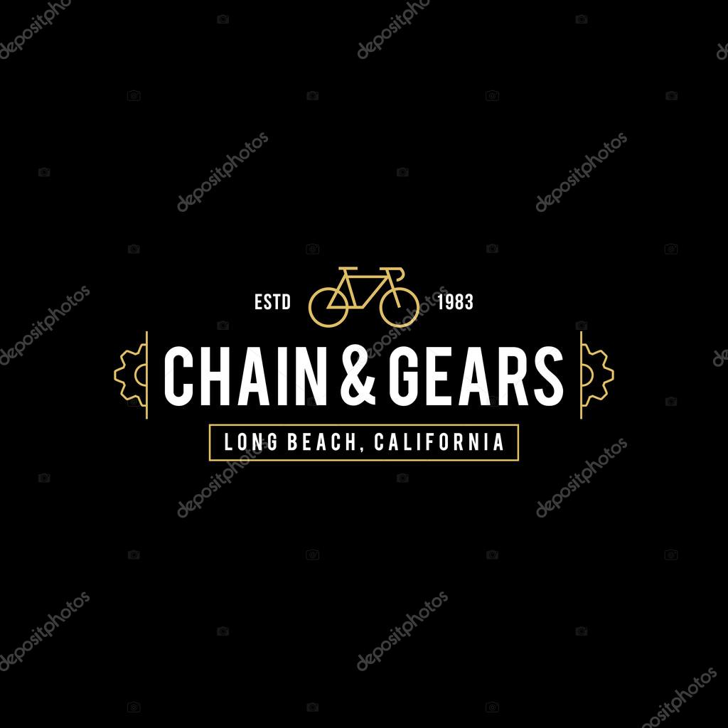 A great example illustration of retro vintage bicycle business areas