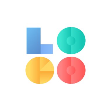 logo tipografi sembolü