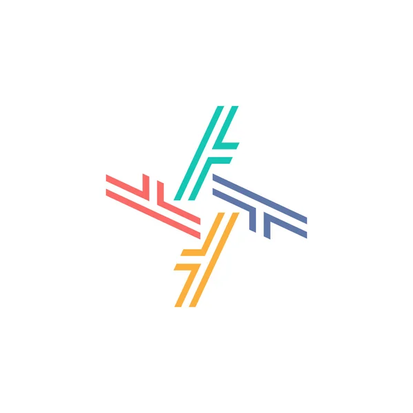 Abstract Logo. Creative Design Technology Symbol. Geometric Shape — Stock Vector