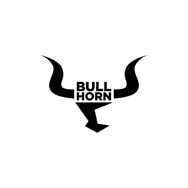 Modelo de emblema Bull Head para negócios. Ilustração vetorial. Conceito Ocidental. Logotipo financeiro —  Vetores de Stock