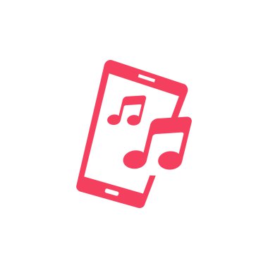 Hareket eden telefon vektör logo şablonu konsept illüstrasyon. Smartphone yaratıcı işareti. Modern teknoloji. Cep telefonu sembolü. Mobil tasarım öğesi.