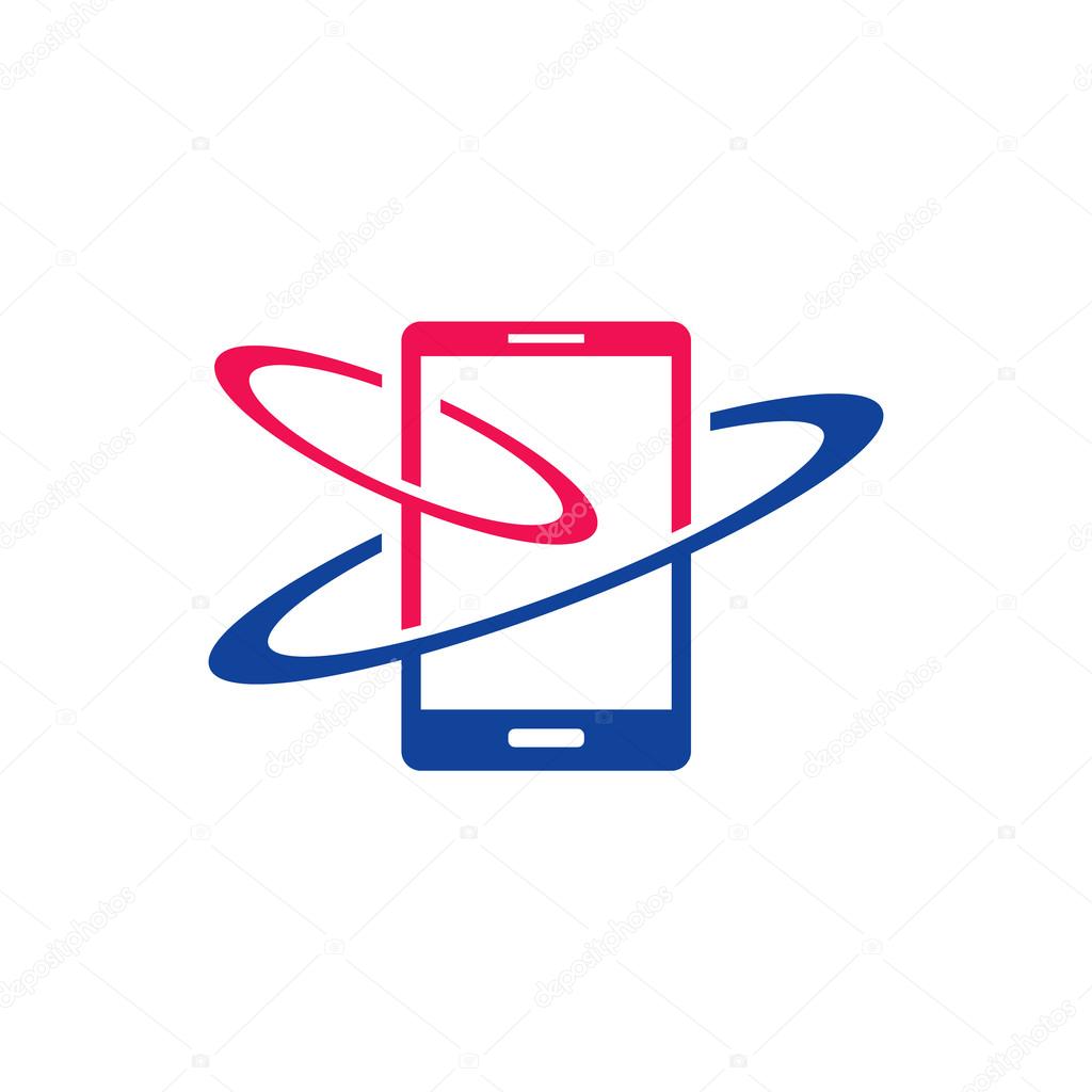 Logo Of Cellphone Mobile Phone Vector Logo Template Concept