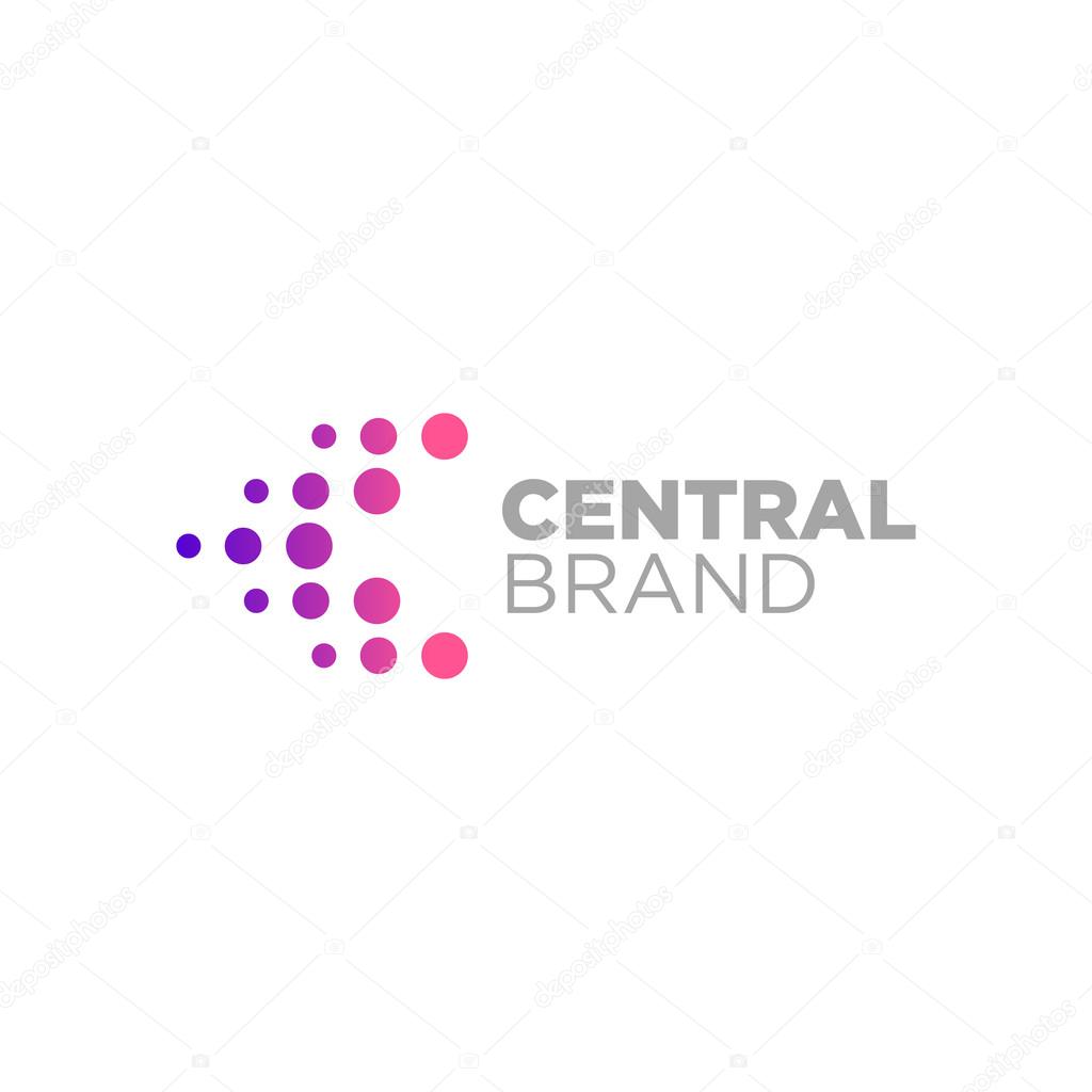An abstract dotted concept for your company