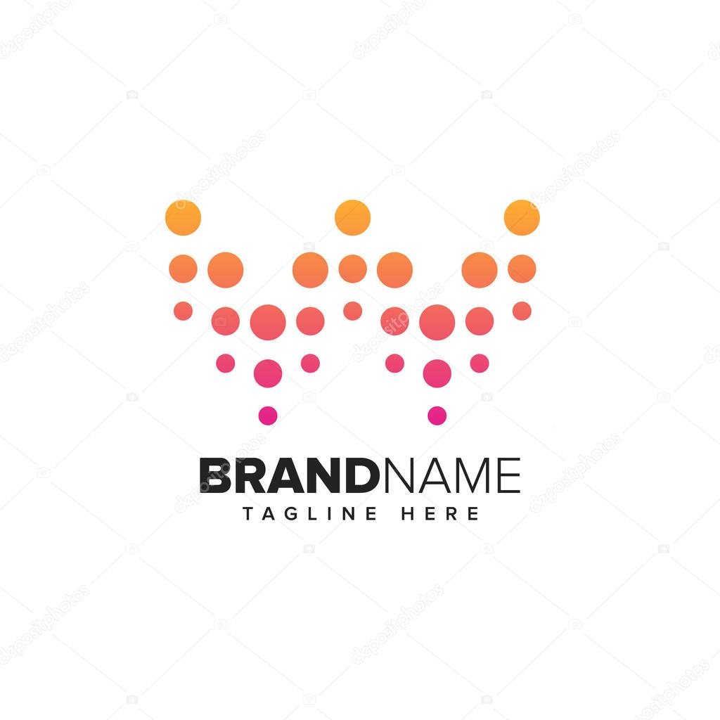 An abstract dotted concept for your company