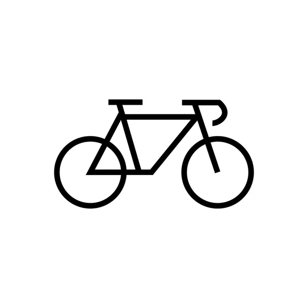 Icono del vector de bicicleta. Símbolo aislado simple — Vector de stock