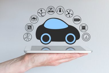 Mobil cihaza bağlı otonom sürücüsüz araç