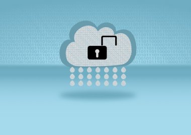 Big data cloud computing security breach clipart