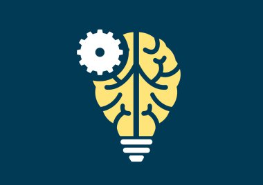 Machine learning and artificial intelligence concept vector illustration
