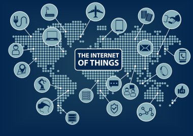 Nesnelerin İnterneti (Iot) bağlı cihazlarla dünya haritası