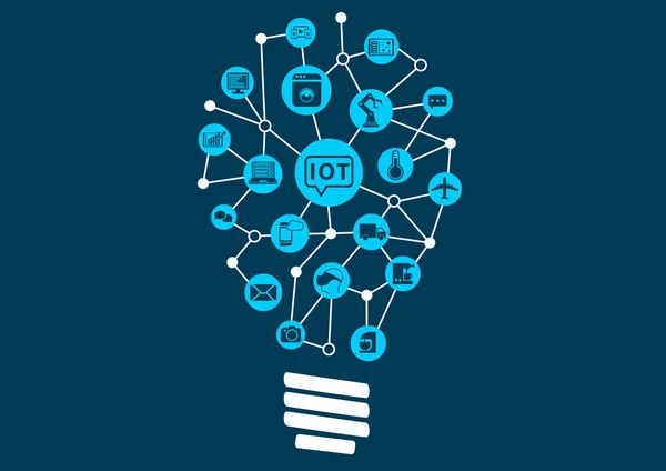 Revolução digital inovadora da internet das coisas para permitir novos e disruptivos modelos de negócios . —  Vetores de Stock