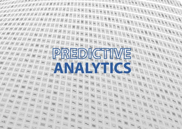 Προγνωστική Analytics έννοια ως εικονογράφηση φορέας — Διανυσματικό Αρχείο