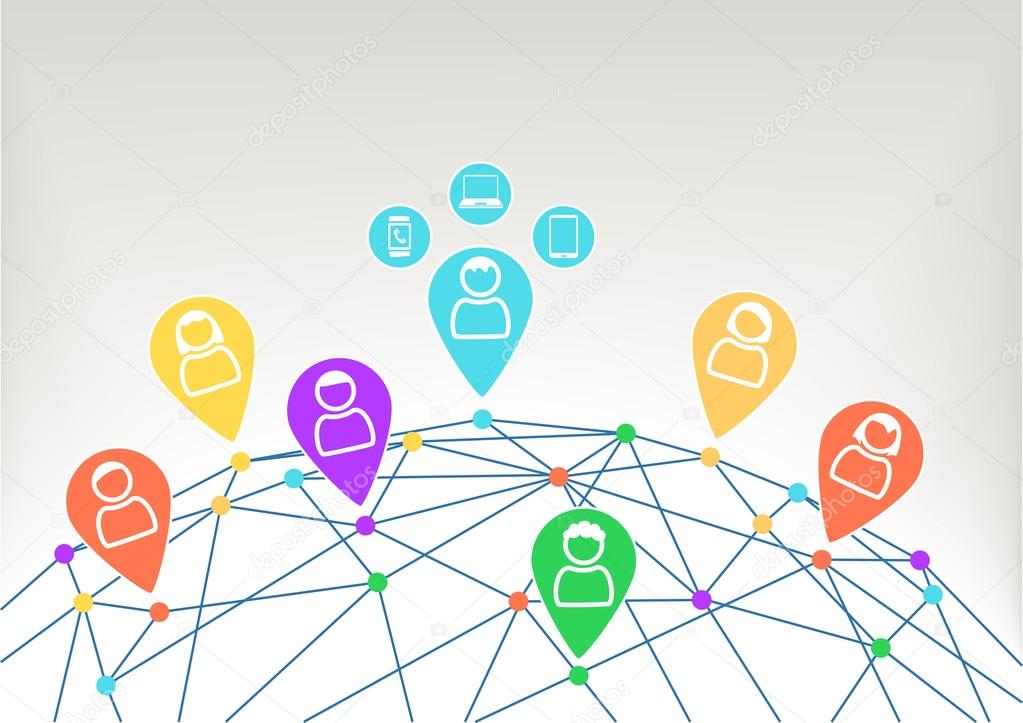 Connectivity and communication within social network