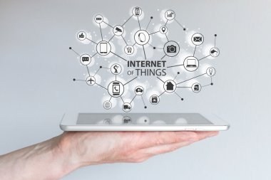 Internet of things (IOT) and mobile computing concept.