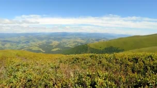 Montañas verdes paisaje — Vídeos de Stock