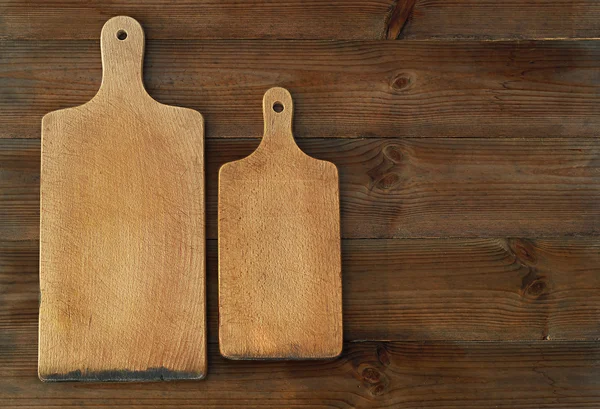 ahşap kesme tahtaları üstten görünüm eski ahşap tablo