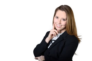 Genç düşünceli kadın iş kadını