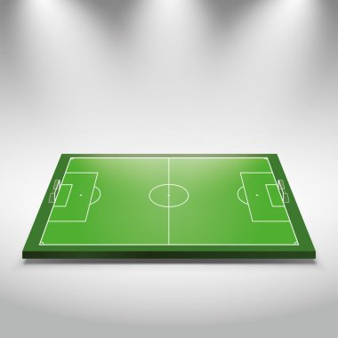 Parlak Spot ışıklı futbol sahası