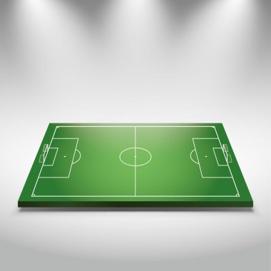 Parlak Spot ışıklı futbol sahası