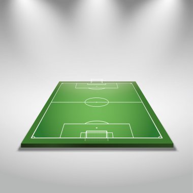 Parlak Spot ışıklı futbol sahası