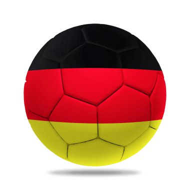 Almanya bayraklı 3D futbol topu