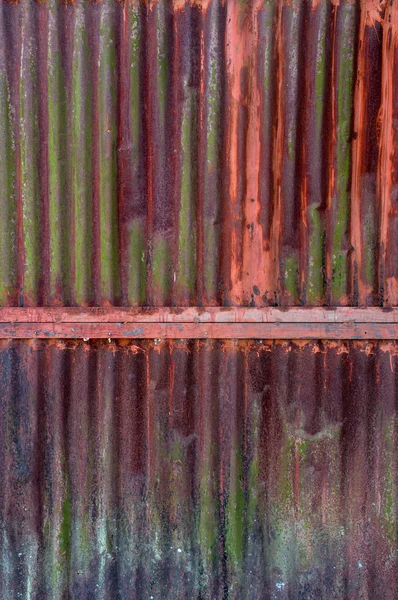 Old rust on zinc wall — Stock Photo, Image