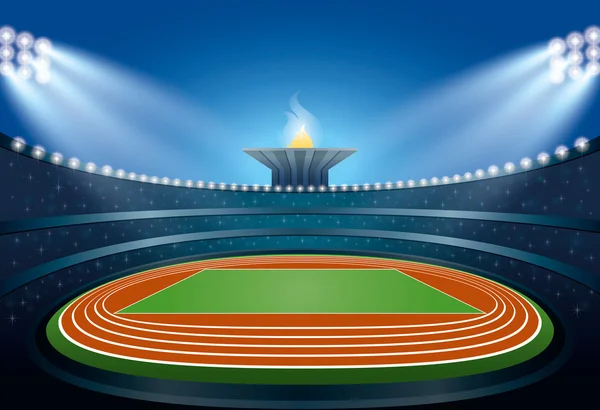Atletizm Stadyumu. Yaz oyunları 2016. Vektör çizim