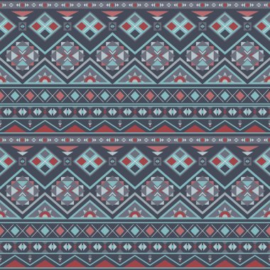 Etnik boho Dikişsiz desen. Vintage süsleme. Vektör illustra
