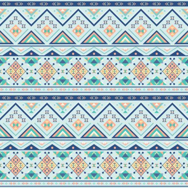Etnik boho Dikişsiz desen. Vintage süsleme. Vektör illustra