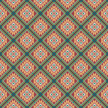 Etnik boho Dikişsiz desen. Vintage süsleme. Vektör illustra
